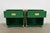 1970s Henredon Mid-Century Hollywood Regency Campaign Green Lacquered Nightstands, Newly Refinished For Sale - Image 5 of 12