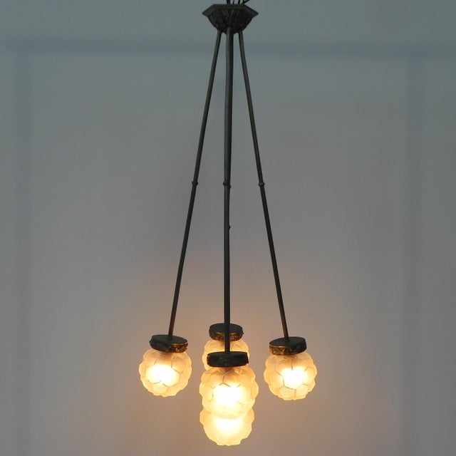 Metal Vintage Hanging Lamp, 1930s For Sale - Image 7 of 18