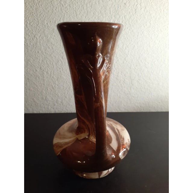 This is a GORGEOUS Art Studio Drip Glaze Pottery 8" Dual Handle Decorative Vase. Has stunning satin glaze Great decor...