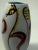 Baby Blue Mid 20th Century Hand Painted Ceramic Vase With Stylized Horses For Sale - Image 8 of 9