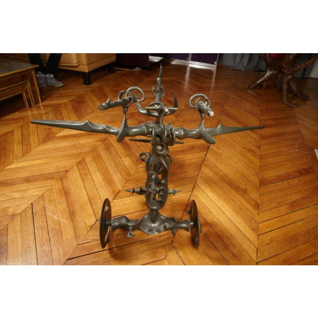 Solid Bronze Sculpture by Victor Roman, 1970s For Sale - Image 4 of 11