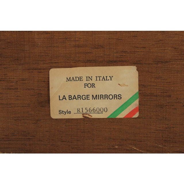 Labarge Giltwood Flame Walnut Frame Wall Mirror For Sale - Image 17 of 18