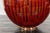 Hand-Crafted Artisan Tri-Color Brown Vase with Rounded Silhouette and Dripping For Sale - Image 11 of 12