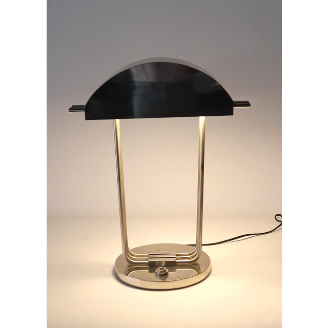 Metal Art Deco Table Lamp by Marcel Breuer, 1925 For Sale - Image 7 of 8