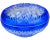 Crystal-Cut Blue Lidded Bowl For Sale - Image 4 of 8