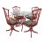 1960s Chinoiserie Chippendale Outdoor Dining Set For Sale