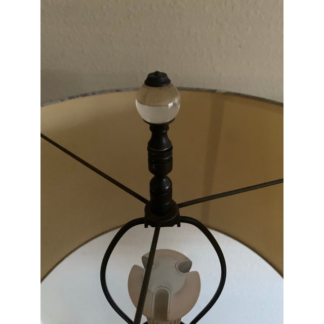 Restoration Hardware Restoration Hardware "Crystal Ball Urn" Floor Lamps in Aged Bronze - Pair For Sale - Image 4 of 6