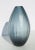 Gray 1990s Dark Grey Cut Art Glass Vase For Sale - Image 8 of 8