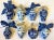 Chinoiserie Vintage Blue & White Chinoiserie Ginger Jar Ornaments - Set of 8 For Sale - Image 3 of 7