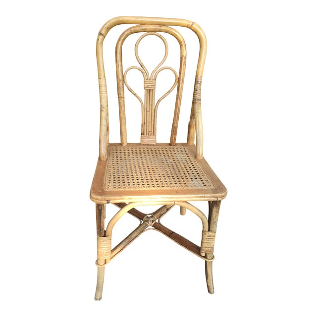 Vintage Cane Bent Rattan Chair Chairish