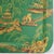 Vintage Hand Painted Chinoiserie Tole Tray Emerald Green and Gold Lacquer Rectangular Serving Tray For Sale - Image 11 of 16
