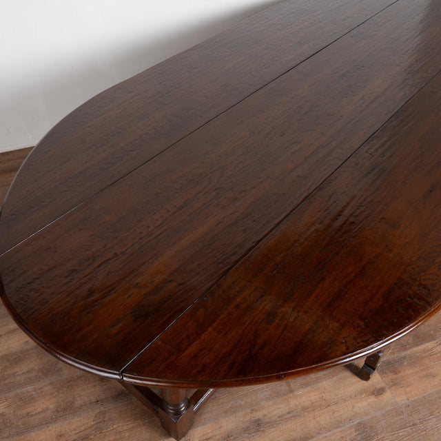 20th Century Large Gateleg English Wake Dining Table For Sale - Image 4 of 18