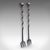 Victorian 4 Antique Country House Inglenook Fire Tools, English, Companion Set, Victorian For Sale - Image 3 of 12