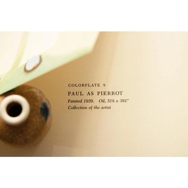 Cream 1957 After Pablo Picasso, "Paul as Pierrot" Period Full-Color Print For Sale - Image 8 of 10