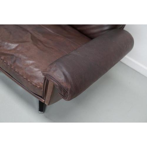 Vintage DS-31 Swivel Armchairs in Brown Leather from De Sede For Sale - Image 9 of 18