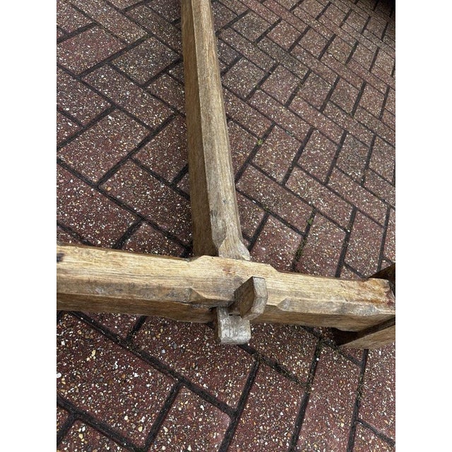 English Light Oak Refectory Dining Table For Sale - Image 14 of 18
