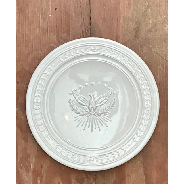 Vintage Italian Eagle Motif Ceramic Platter For Sale - Image 12 of 12
