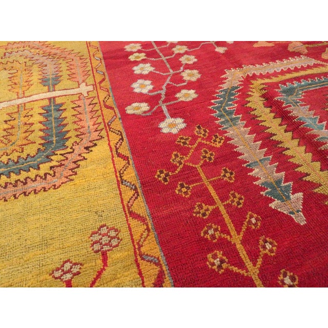 Galerie Shabab Collection Early 20th Century Turkish Oushak Rug For Sale In New York - Image 6 of 10