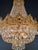 Modern Gold Chandelier Crystals Empire Basket New Classic For Sale - Image 6 of 7