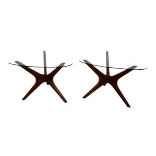 Pair of “Jacks” Side Tables Designed by Adrian Pearsall for Craft Associates, Wilkes-Barre, Pennsylvania, American, Circa 1960s For Sale