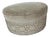Marge Carson Custom Oversized Round Suede Cocktail Ottoman For Sale
