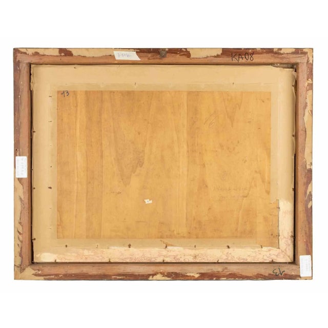 Carlo D'Aloisio da Vasto, Grey of the River, Mid-20th-Century, Oil on Canvas For Sale - Image 4 of 5