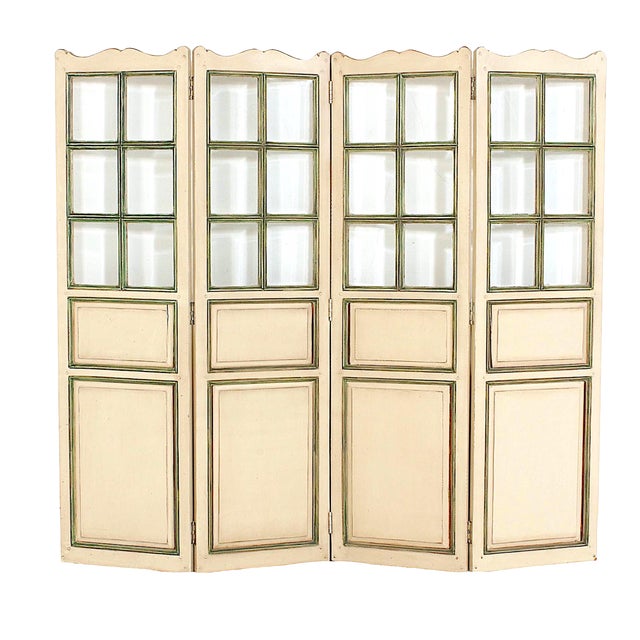Mid 20th Century French Country 4Panel Screen Room Divider Chairish