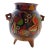 Mexican Talavera Pottery Footed Planter For Sale