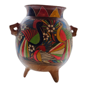 Mid 20th Century Mexican Talavera Pottery Footed Planter