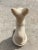 1980s Egyptian Cat Entryway Statue in Crackle Glazed Porcelain For Sale In Denver - Image 6 of 13