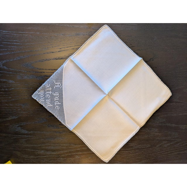 Vintage Selkirk Grace Tablecloth & Napkins Set - 9 pcs For Sale - Image 10 of 15