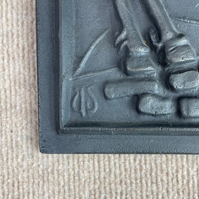 Cast Iron Wall Relief by Ulla Fogelklou Skogh for Ystad Metall, Sweden, 1960s For Sale - Image 4 of 6