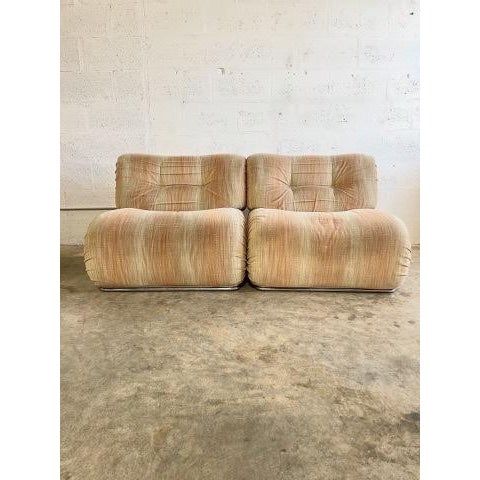 Vintage Mid Century Modern Modular Lounge Chairs For Sale - Image 4 of 16