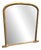 Large Antique English Arched Top Gilt Overmantle Mirror, 19th Century For Sale
