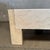 Vintage Post Modern Half Moon Beige Wood & Travertine Coffee Table For Sale - Image 11 of 12