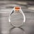 Blue Natural Orange Sapphire Diamond Ring 6.75 14k W Gold 2.6 TCW Certified For Sale - Image 8 of 18
