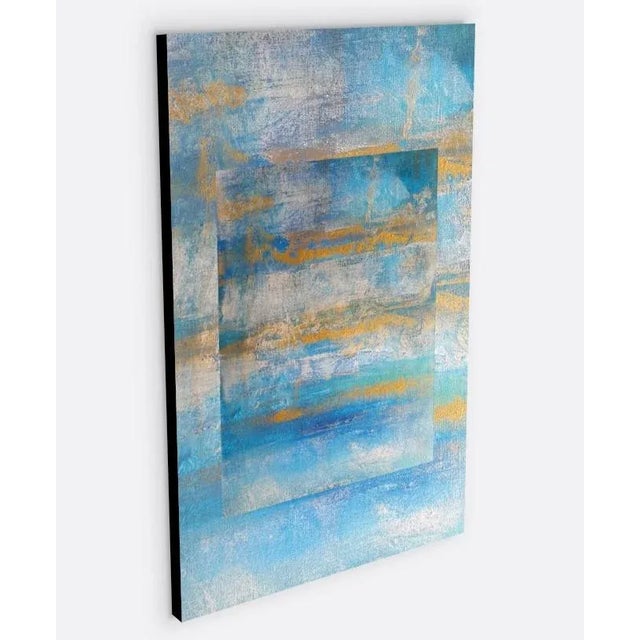 Abstract "Frozen Aspen" Original Modern Abstract Limited Edition Canvas Print For Sale - Image 3 of 6