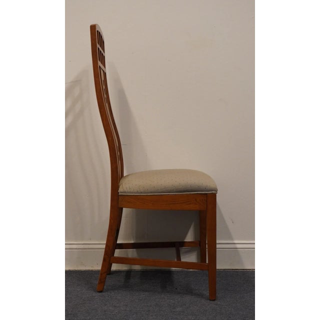 Wood Century Lt Designs Contemporary Modern Asian Inspired Dining Side Chair 141-511 For Sale - Image 7 of 11