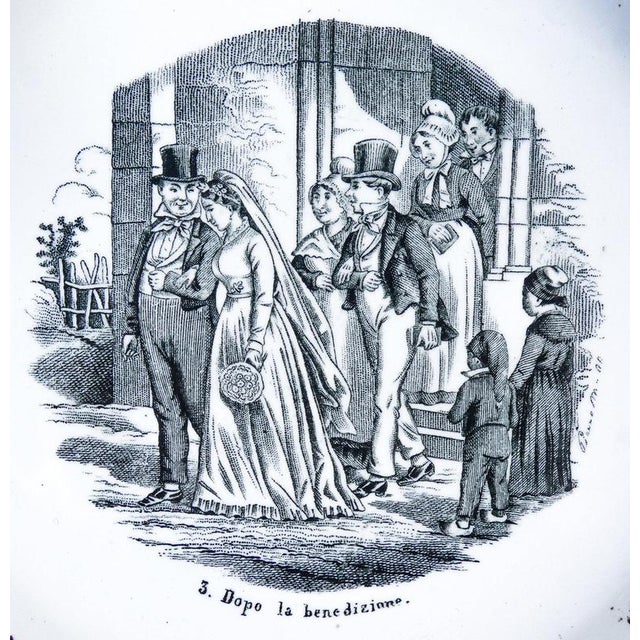 Wedding Series Plates in Porcelain by S.C.Richard, 1890s For Sale - Image 10 of 18