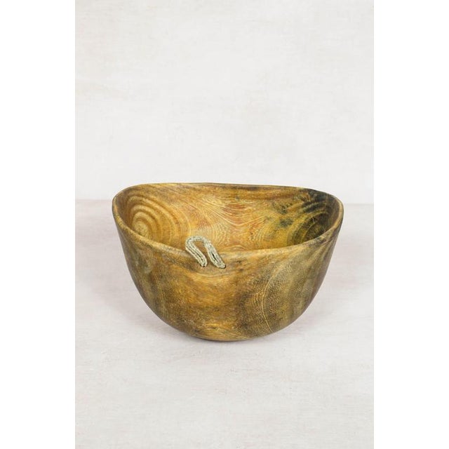 Turkana Bowl in Handcarved Wood For Sale - Image 5 of 5