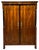 Empire Armoire in Walnut Veneer & Brass, Vienna, 1815 For Sale