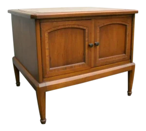 Vintage Mid Century Modern Nightstand End Side Table