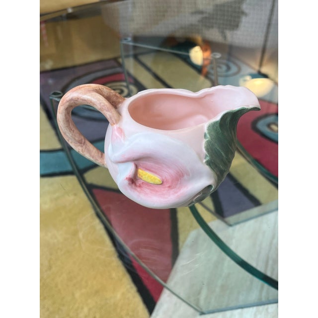 Ceramic Vintage 1987 Fitz & Floyd Cala Lilly Tea Set - 3 Pieces For Sale - Image 7 of 12