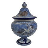 Gabriel Montagnon Nevers Faience Covered Pot For Sale