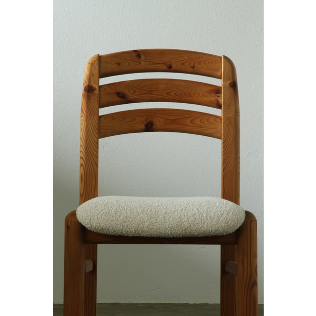 Vintage Danish Pine Dining Chairs attributed to Dyrlund, 1980s, Set of 6 For Sale - Image 17 of 18