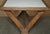 Antique Victorian Oak X Frame Dining Table with Marble Top, 1870s For Sale - Image 13 of 18