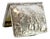 Silver Snuffbox Embossed with Everyday Scenes and Gold Interior For Sale