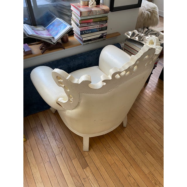 Mid 19th Century Baroque Revival Throne Armchair For Sale - Image 4 of 11