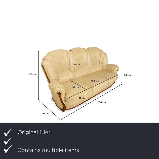 with this set from Nieri, you can transform your living room into a stylish Italian salon in no time. The combination of...