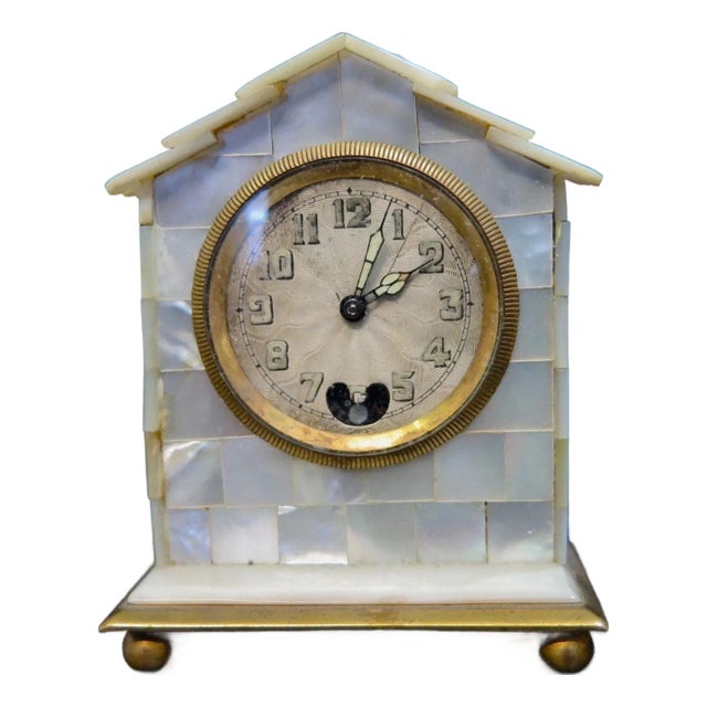 Vintage Early 20th Century Miniature Clock For Sale